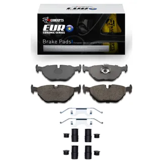 R1 Concepts 2600-0692-12 Euro Ceramic Pads & Hardware Kit
